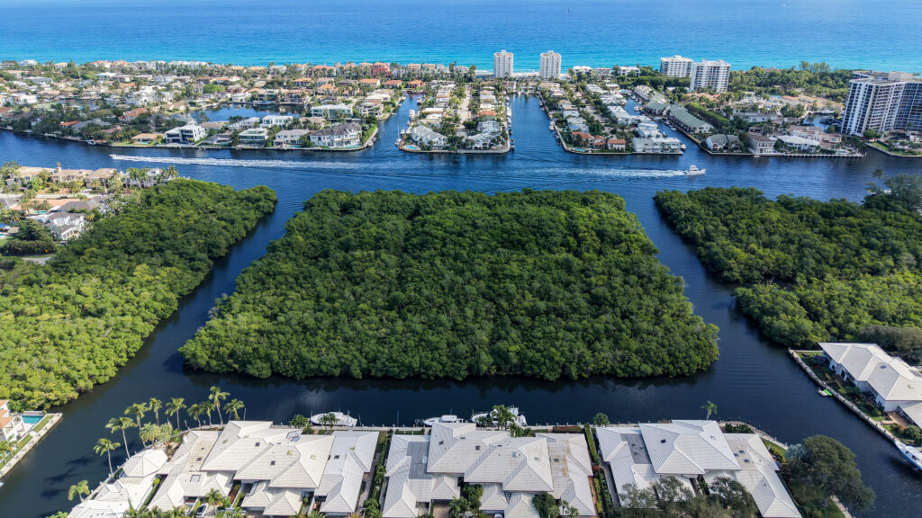 Mangrove preserve along the Intracoastal Waterway near Boca Marina Yacht Club in East Boca Raton