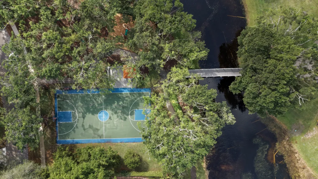 Basketball court in the Millpond neighborhood of Boca Raton