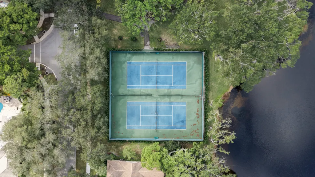 Tennis courts in the Millpond neighborhood of Boca Raton
